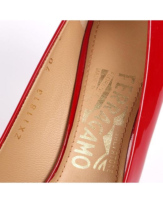 Ferragamo Red Pointed High Heels