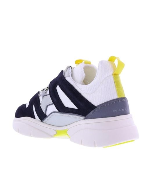 Isabel Marant Blue Kindsayh Leather Sneakers for men