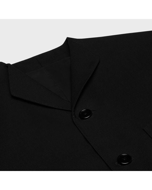 Céline Black Wing Collar Jacket for men
