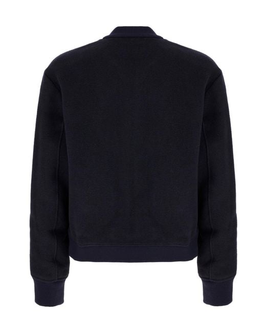 Etro Blue Embroidered-Logo Jacket for men