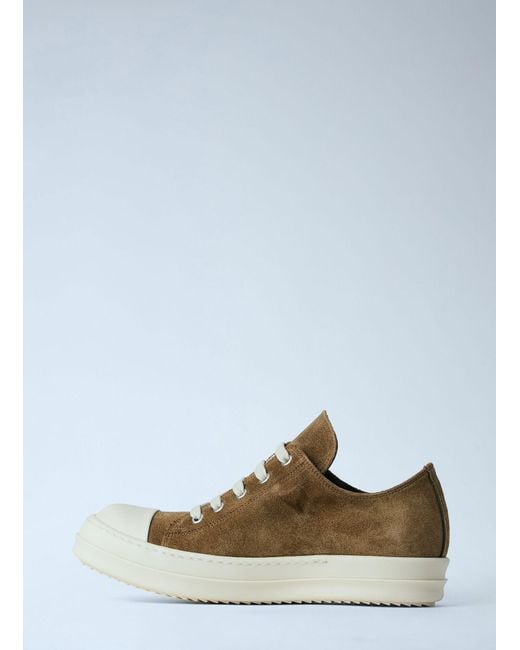 Rick Owens Brown Temple Lace-Up Sneakers