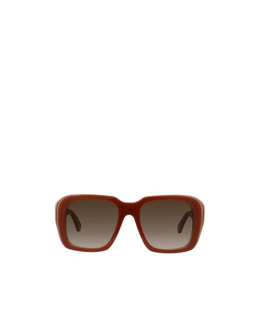 Loewe Brown Square Frame Sunglasses