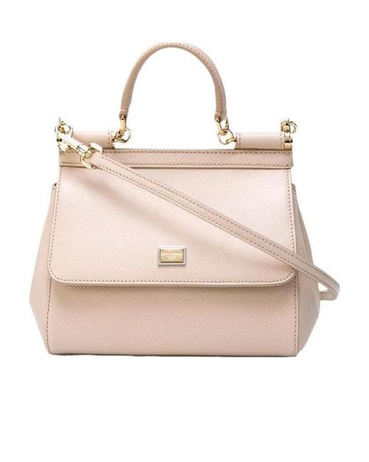 Dolce & Gabbana Pink Sicily Medium Tote Bag