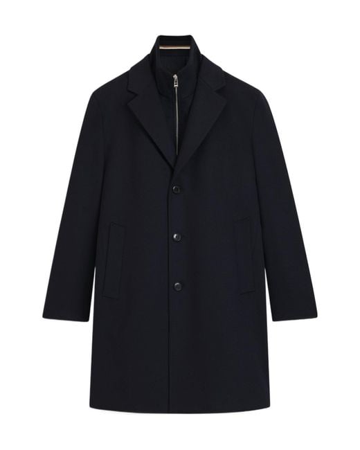 Boss Blue Boss Detachable Inner Vest Regular Fit Coat for men