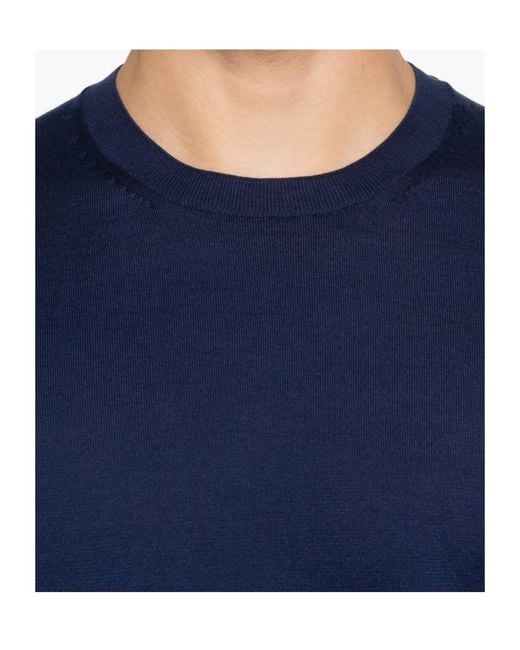 Tom Ford Blue Crew Neck Long-Sleeved Sweater for men