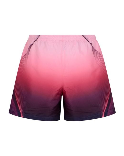 Casablanca Purple Aubergine Gradient Printed Swim Shorts for men