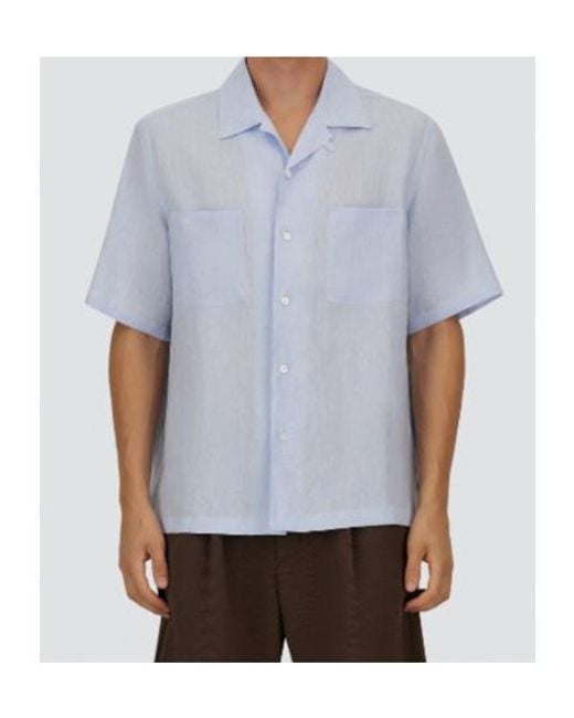 Herno Blue Short-Sleeved Shirt for men