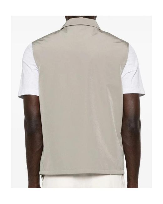 Brunello Cucinelli Gray Padded Gilet for men