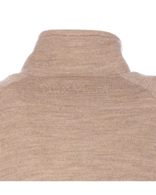 Max Mara Natural Frine High-Neck Zipped Sweatshirt