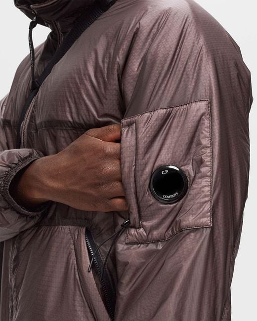 C P Company Brown Nada Shell Hooded Jacket for men