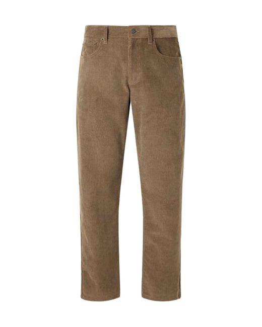 Burberry Natural Casual Trousers With Belt Loops for men