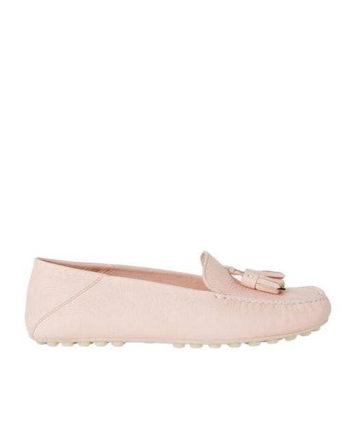 Loro Piana Pink Tassel-Detailed Round Toe Loafers