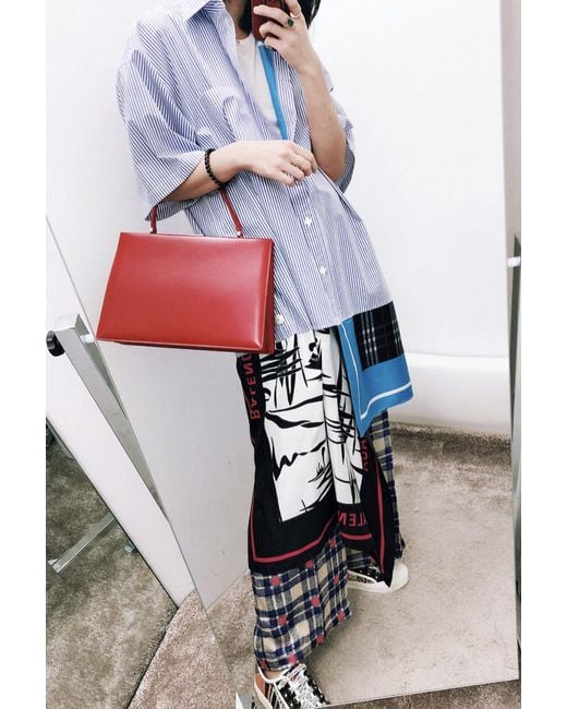 Balenciaga Blue Scarf Shirt Dress