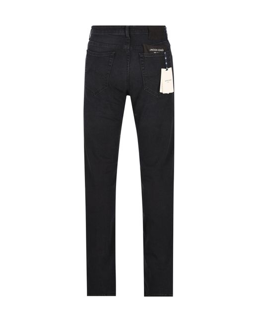 Jacob Cohen Black Slim-Fit Jeans for men