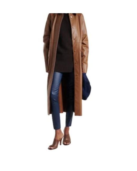 Joseph Blue Leather Leggings