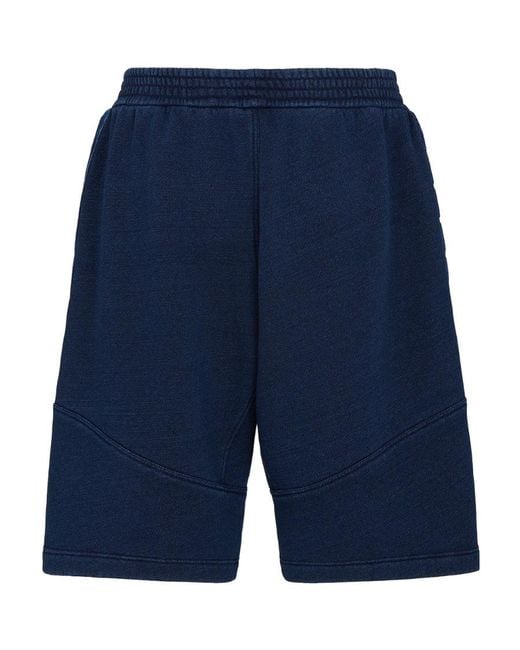 Fendi Blue Jersey Bermuda Shorts for men