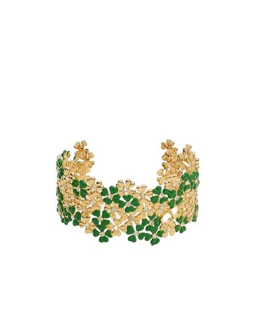 Dior Multicolor Clover Garden Cuff Bracelet