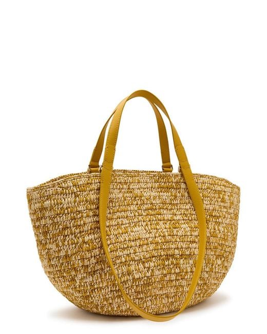 Loewe Metallic X Paula S Ibiza Eclipse Melange Medium Raffia Bag