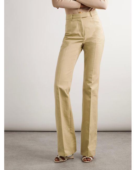 Tom Ford Natural Flared Tailored Pants