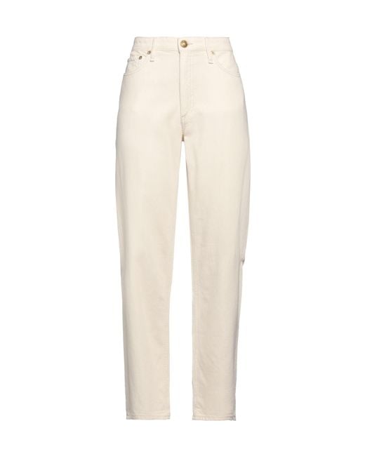 Rag & Bone White Straight Leg Jeans