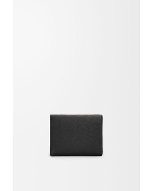 Loewe Black Pebble Trifold Wallet