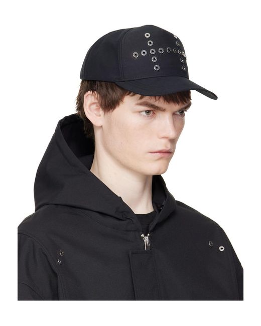 HELIOT EMIL Black Kynee Baseball Cap for men