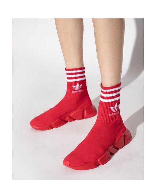 Balenciaga X Adidas Logo Embroidered Sock Sneakers