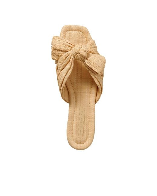 Loeffler Randall Metallic Bow-Knot Pleated Slippers