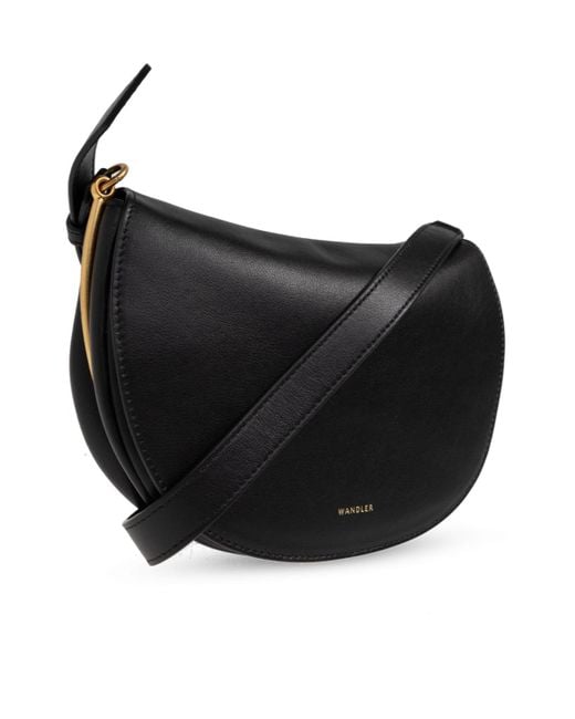 Wandler Black Logo Printed Crossbody Bag