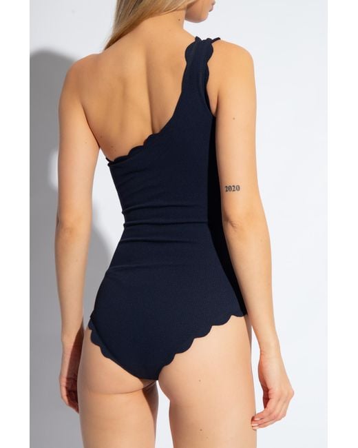 Marysia Swim Black Single-Shoulder One-Piece Swimsuit