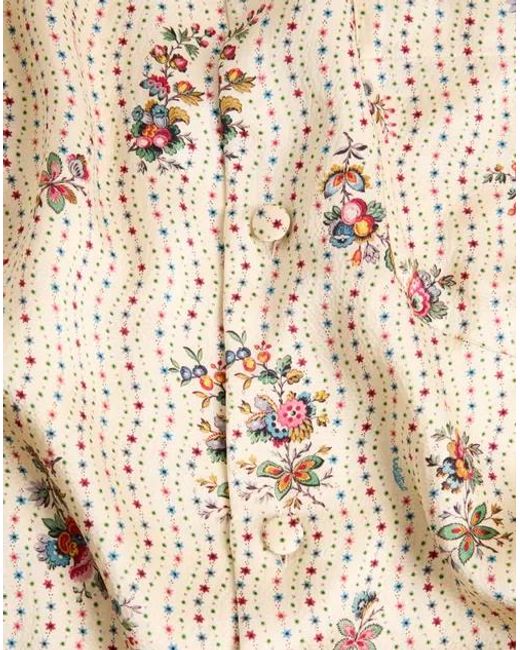 Valentino Natural Floral Printed Bowling Shirt for men