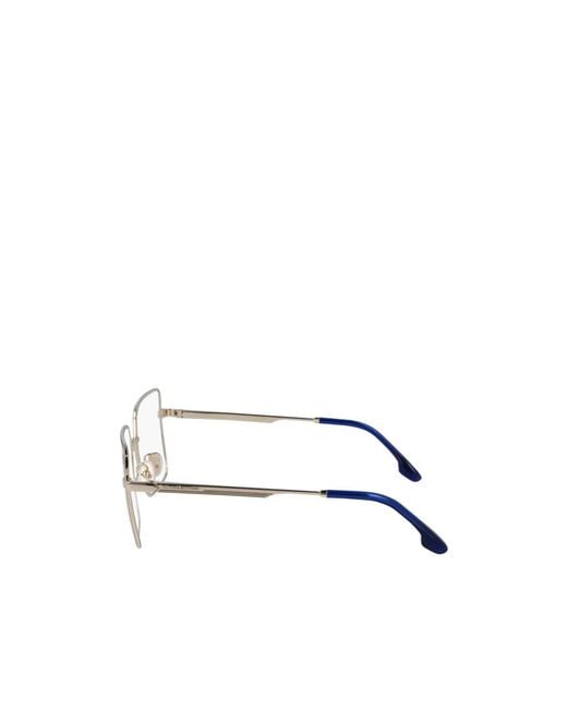 Victoria Beckham White Eyewear Square Frame Glasses