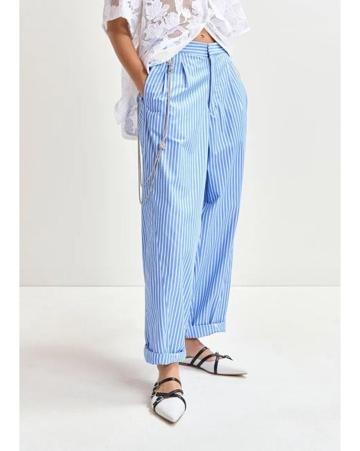 Essentiel Antwerp Blue Hoek Tapered Pants