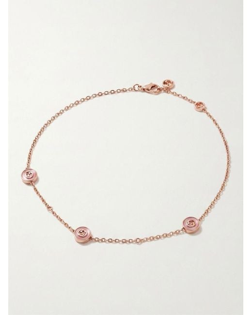 Gucci Natural Interlocking 18K Chain Necklace