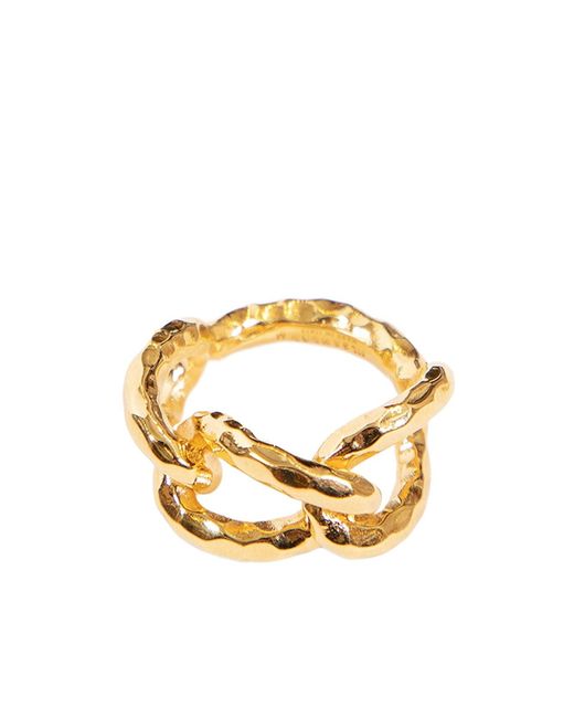 Jil Sander Metallic Chain-Link Ring
