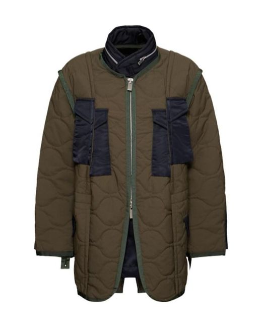 Sacai Multicolor Long-Sleeved Down Jacket