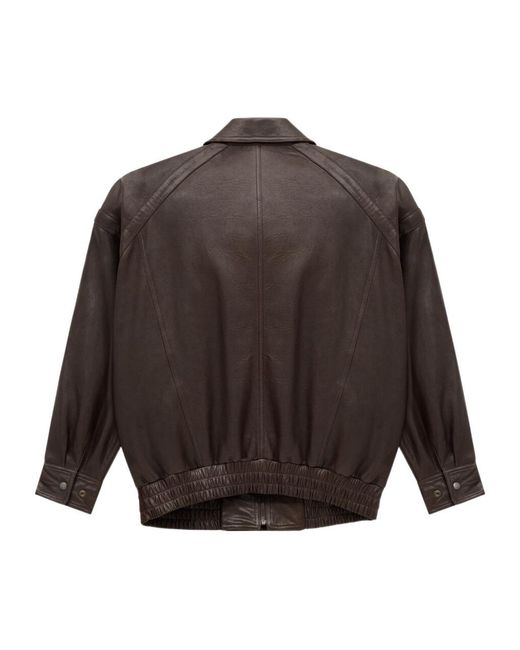 Saint Laurent Black Zip-Up Bomber Jacket