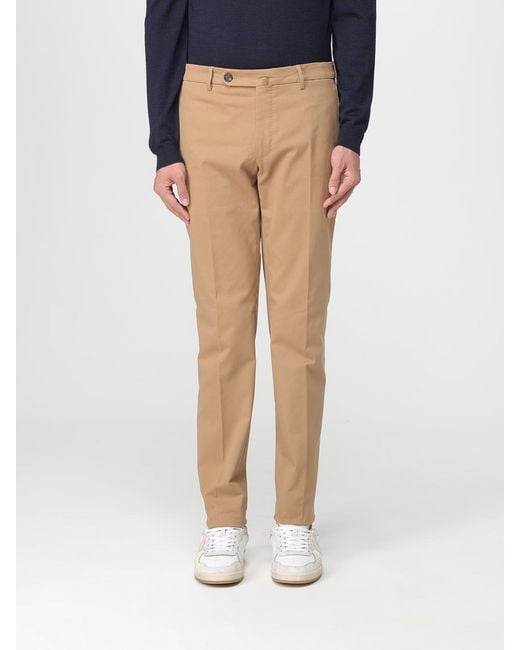 Incotex Natural Flat-Front Trousers for men