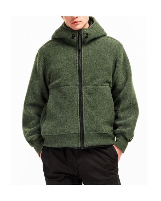 Canada Goose Green Front Zip Hooded Jacket for men