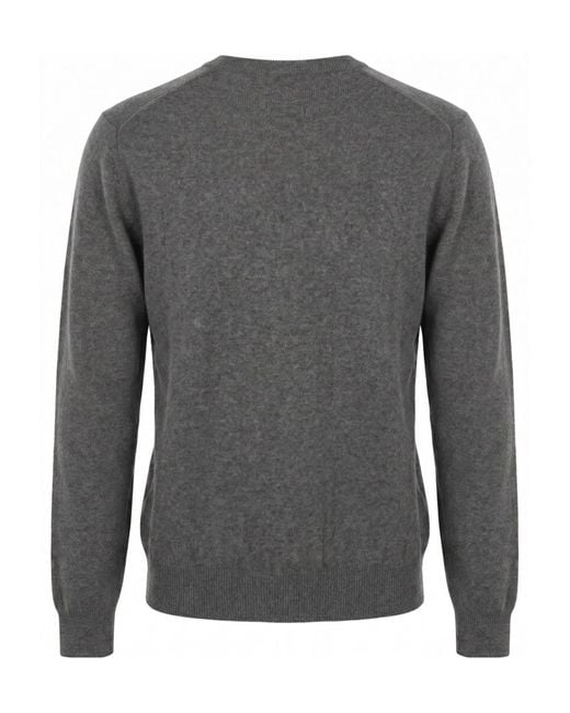 Drumohr Gray Long-Sleeved Sweater for men