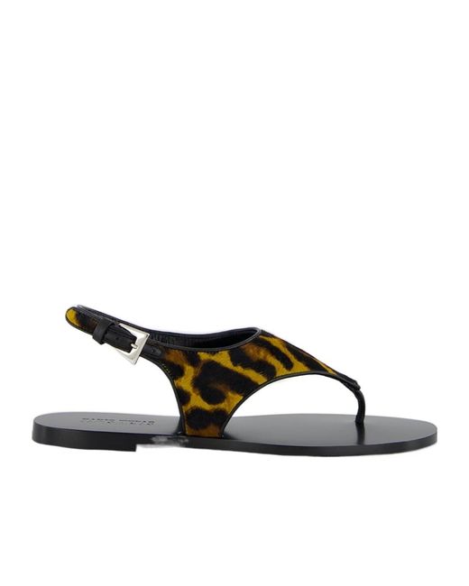 Paris Texas Multicolor Leopard-Print Flat Sandals