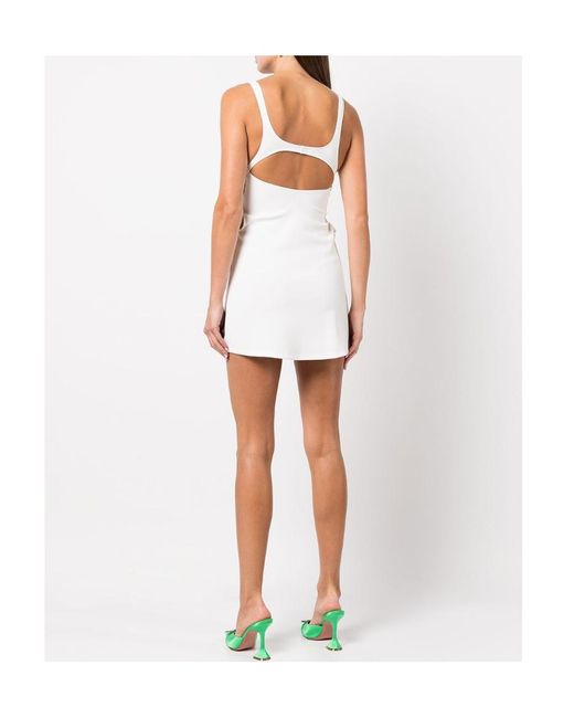 Hyein Seo White Cut-Out Sleeveless Mini Dress