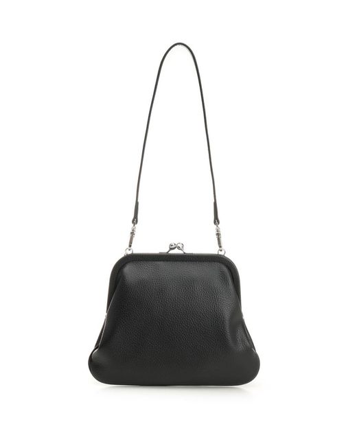 Vivienne Westwood Black Logo Detailed Clutch Bag