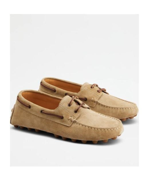 Tod's Natural Boat Gommino Bubble Loafers for men