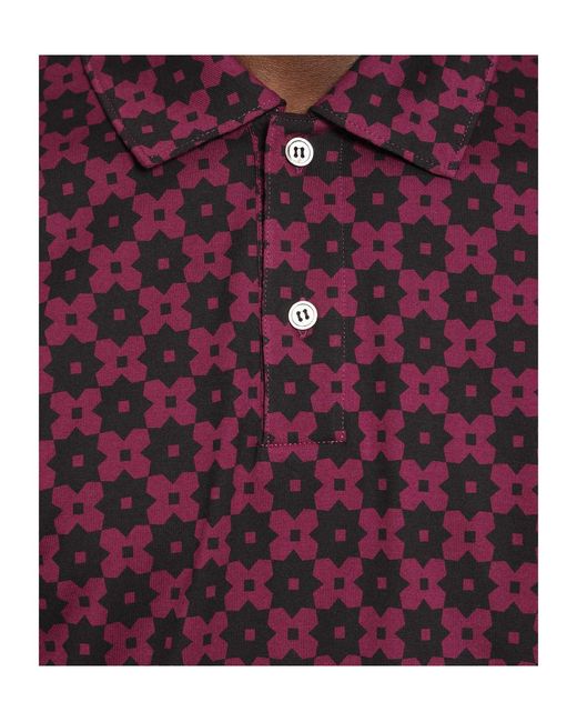 Comme des Garçons Purple Printed Polo Shirt for men