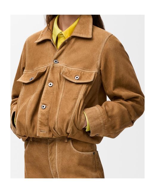 Loewe Yellow Balloon Silhouette Buttoned Jacket