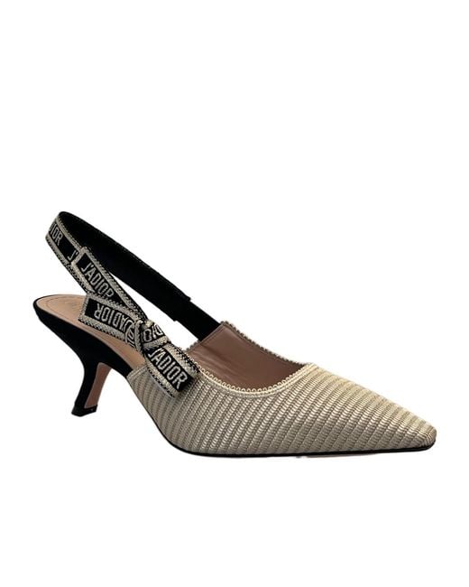 Dior Brown Logo High-Heeled Sandals