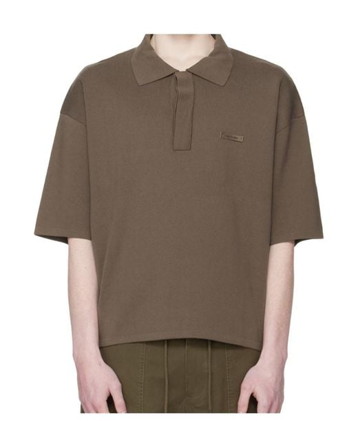 Entire studios Brown Ss Club Oversized Polo Shirt for men