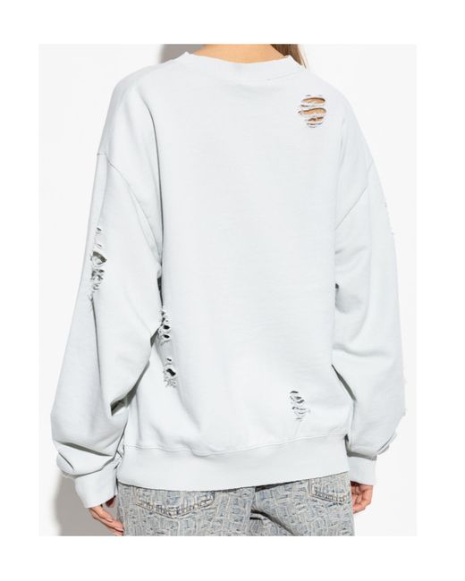 Acne White Long-Sleeved Sweater