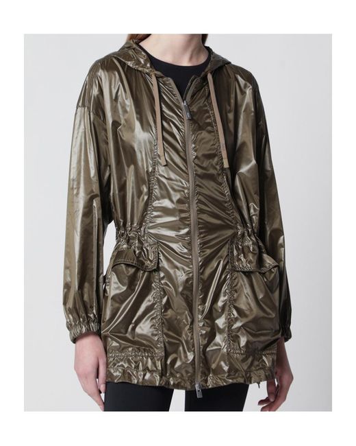 Herno Gray Laminar Hooded Coat